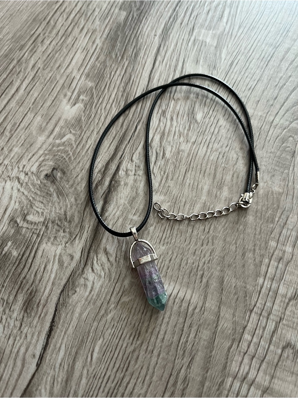 Unique Amethyst Crystal Point Pendant Necklace